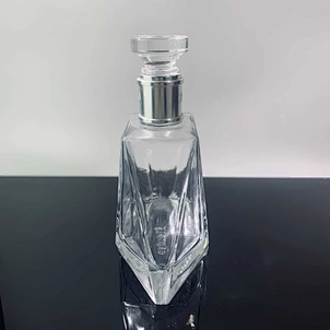 luxury custom oem/odm super flint brandy glass bottle with cork